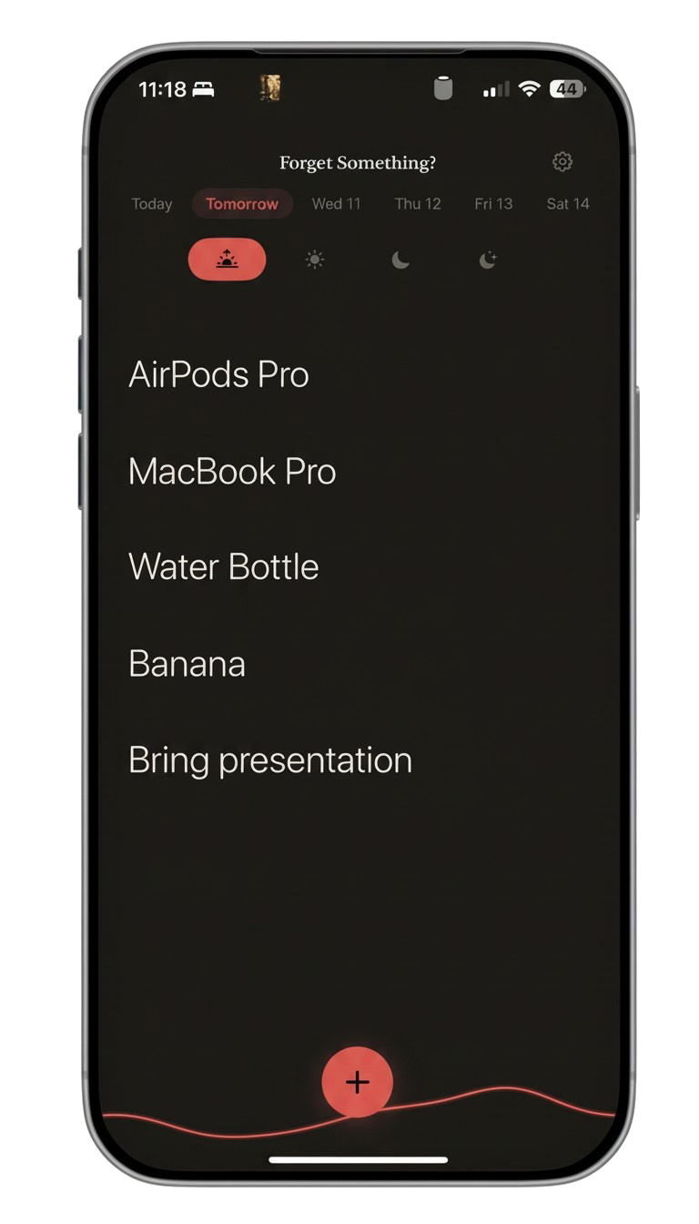 Forget Something? screenshot